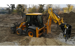 Услуги экскаватора - погрузчика JCB 3cx з гідромолотом та буром ZEgO