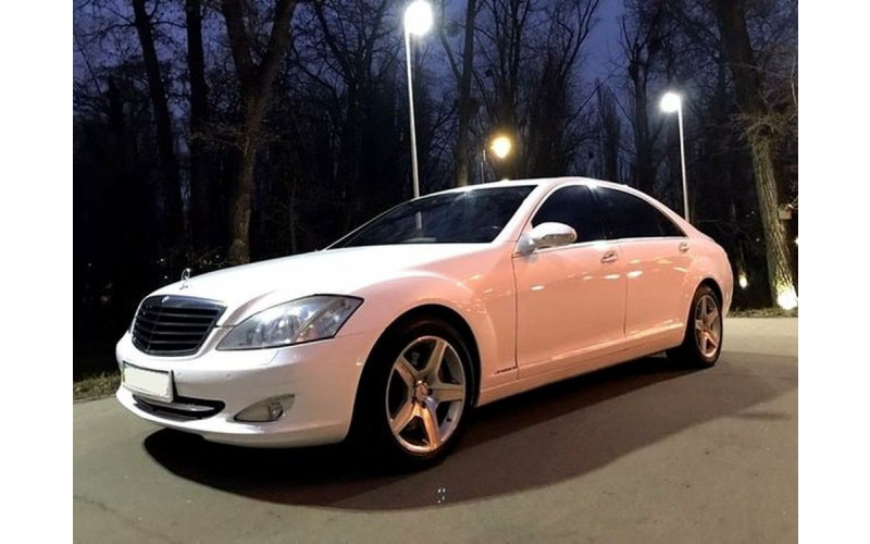 365 Mercedes Benz W221 белый на свадьбу с водителем 0md6