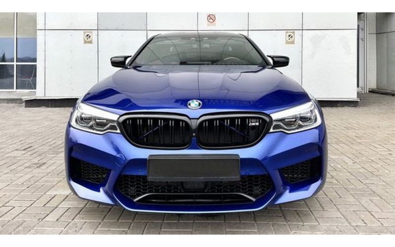 193 BMW M5 F90 Competition синий спорткар без водителя Akaw