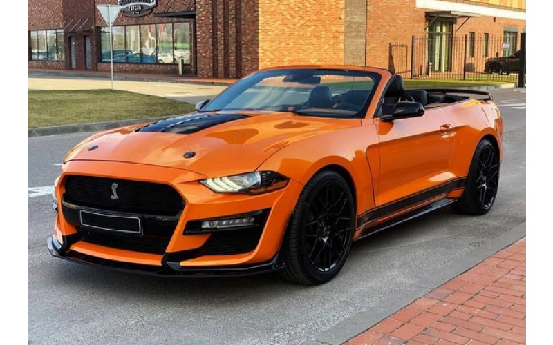 398 Кабриолет Ford Mustang GT оранжевый без водителя BDpD