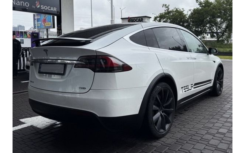 001 Tesla Model X белая электрический внедорожник на свадьбу 8LZb