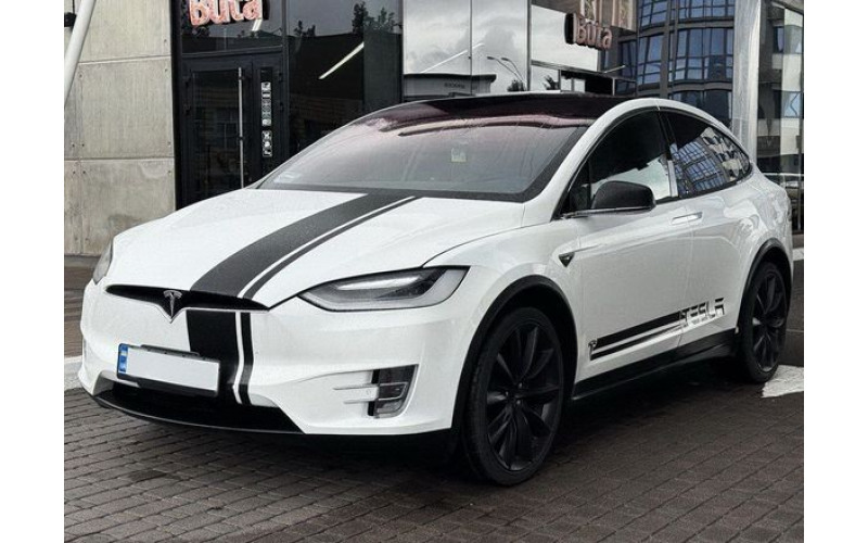 001 Tesla Model X белая электрический внедорожник на свадьбу 8LZb
